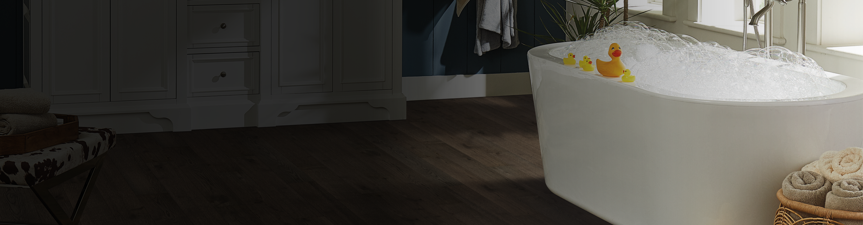 waterproof flooring in bathroom